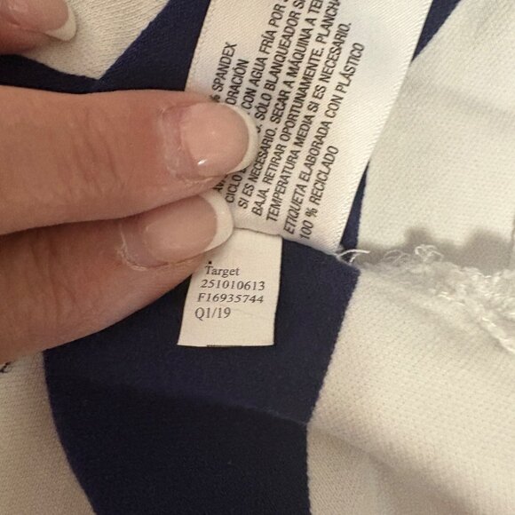 Vineyard Vines Dress Womens Sz XL Navy White Striped Sleeveless Nautical Casual - Picture 8 of 9